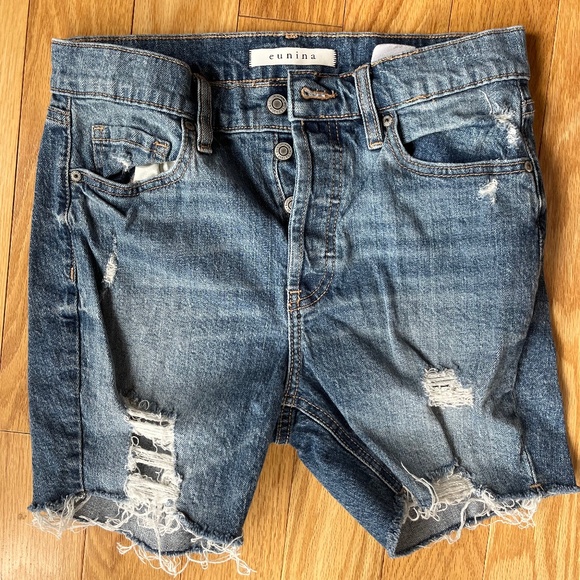 Midi Jean Shorts - Picture 1 of 3